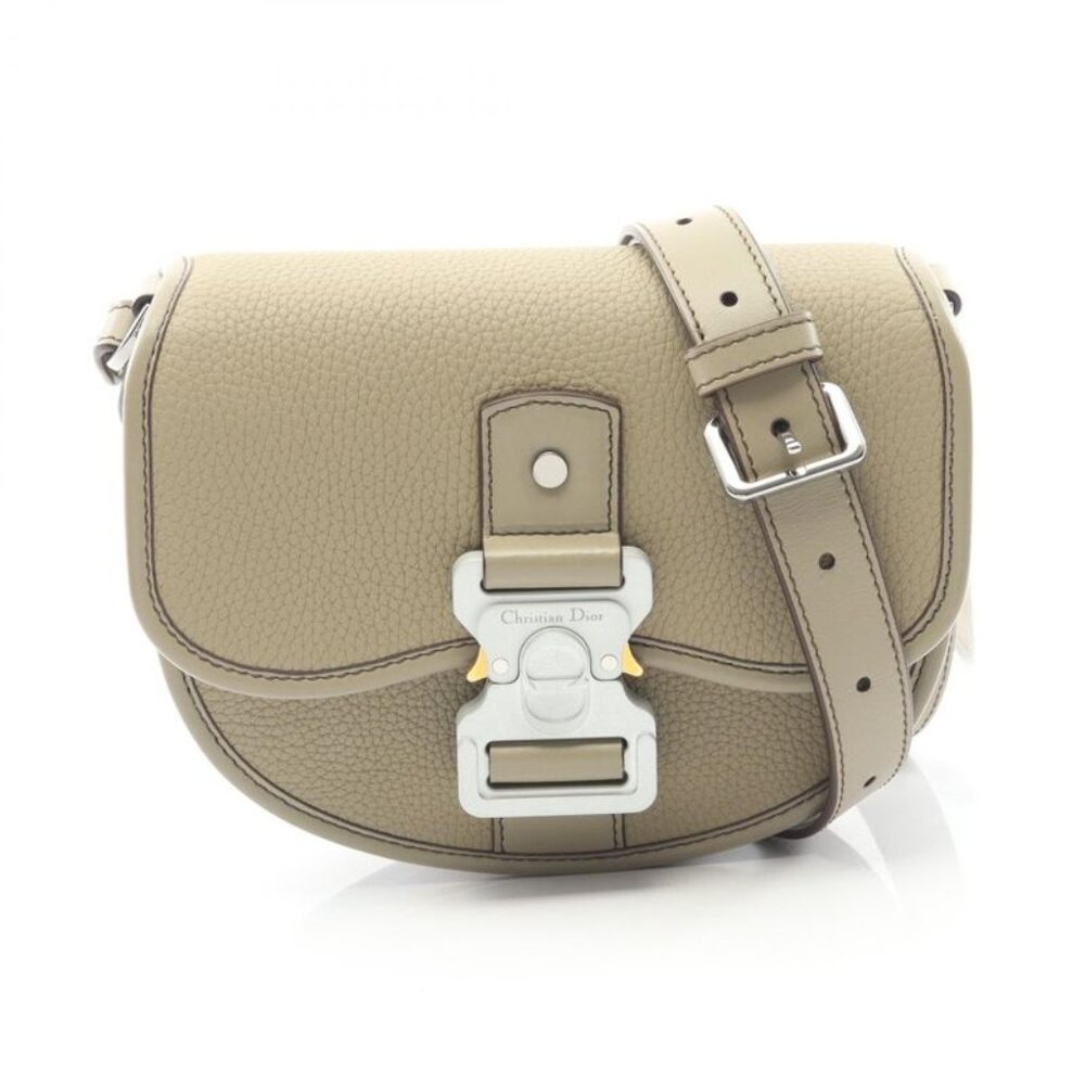 Dior Gallop Mini Beige Leather Gallop Shoulder Bag